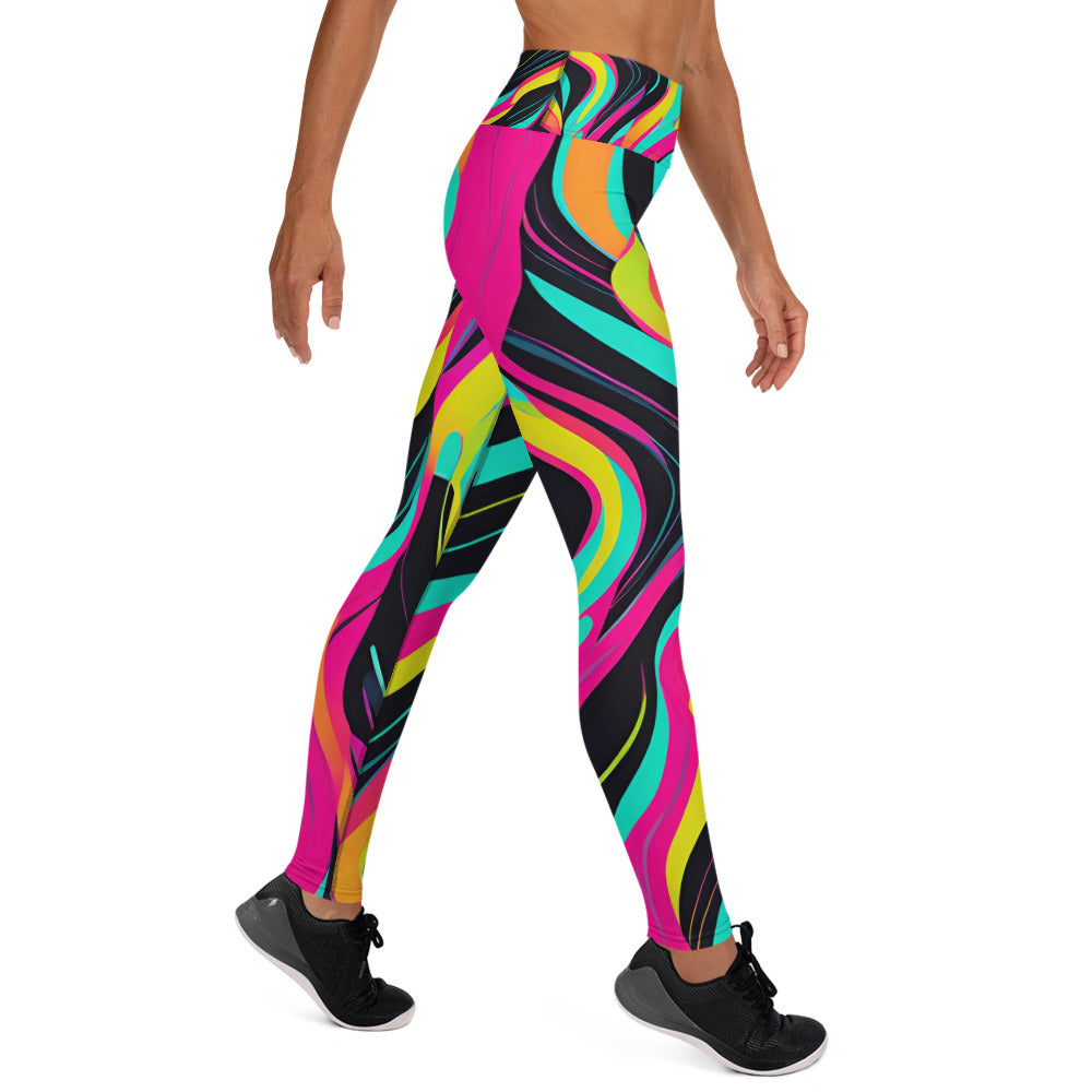 Warm Neon Colored Yoga Leggings