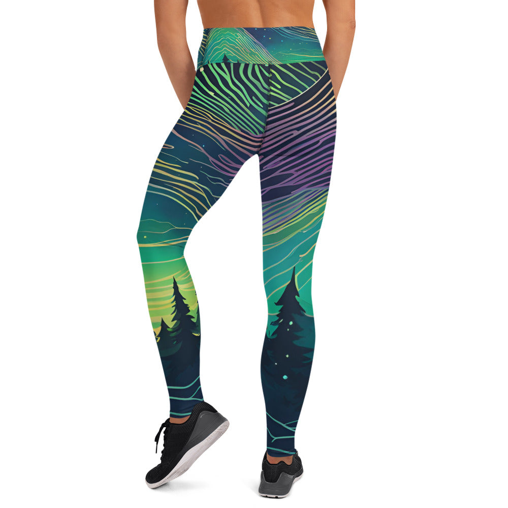 Aurora Borealis Yoga Leggings