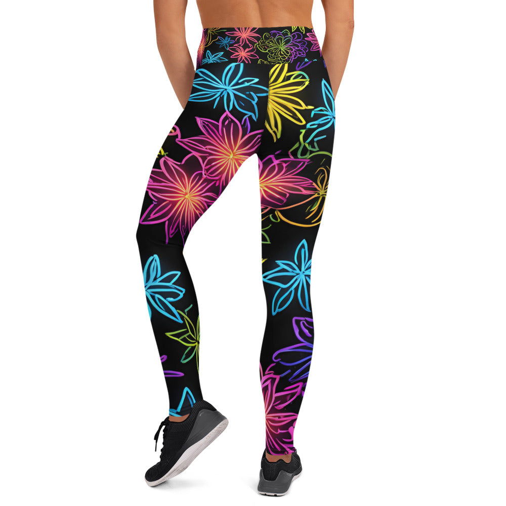 Electric Color Yoga Leggings