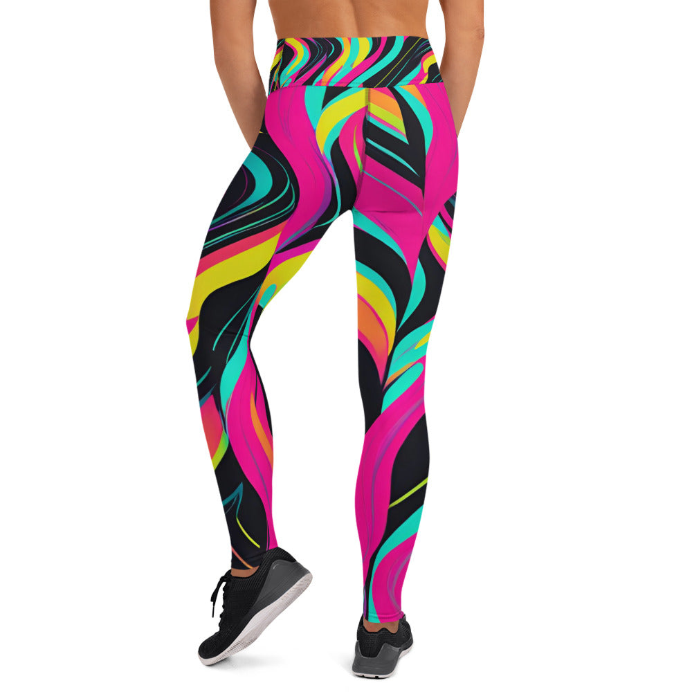 Warm Neon Colored Yoga Leggings