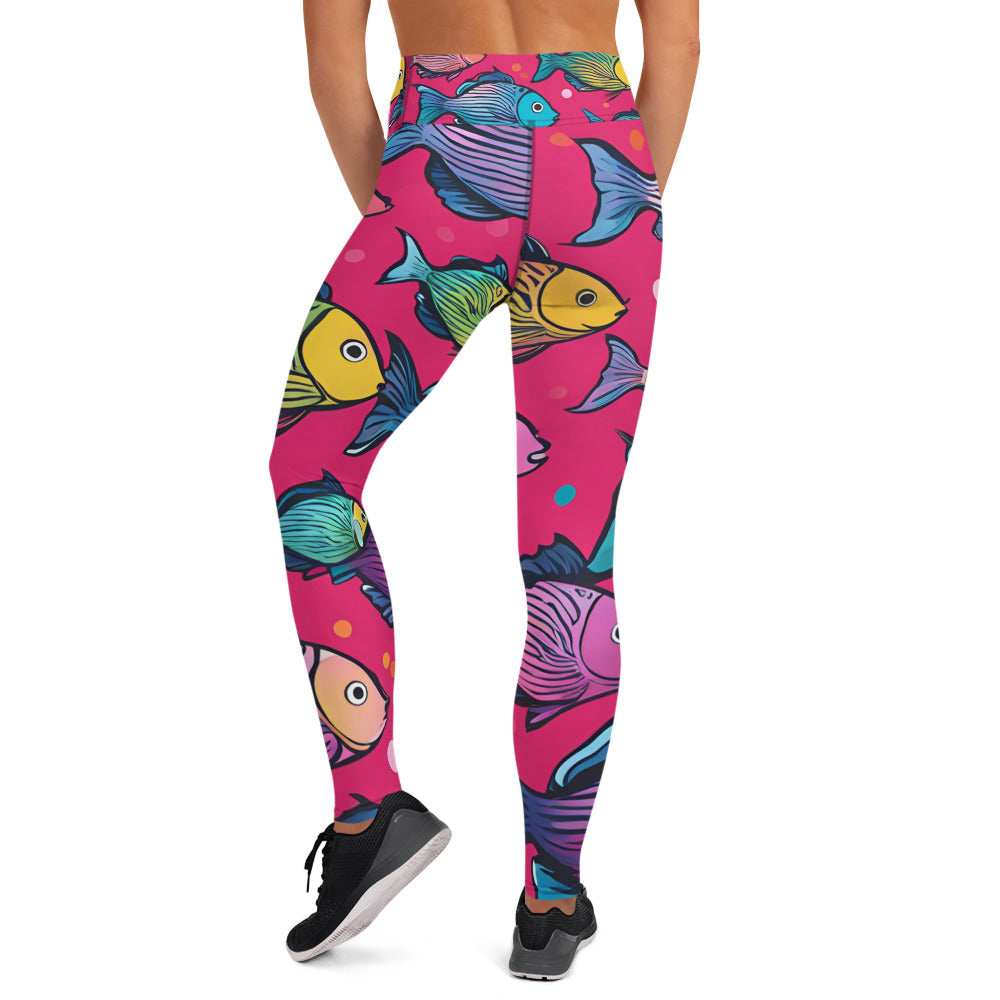 Fish Pattern Yoga Leggings