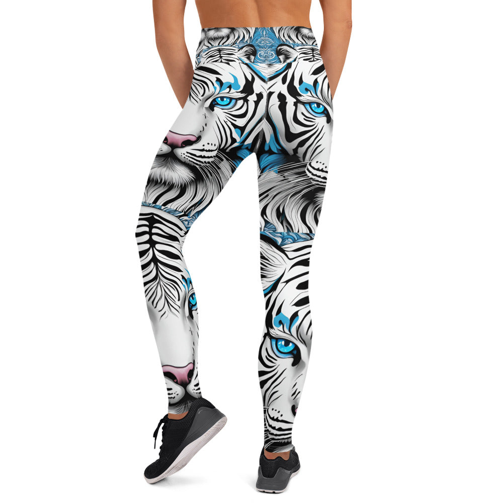 White Tiger Yoga Leggings