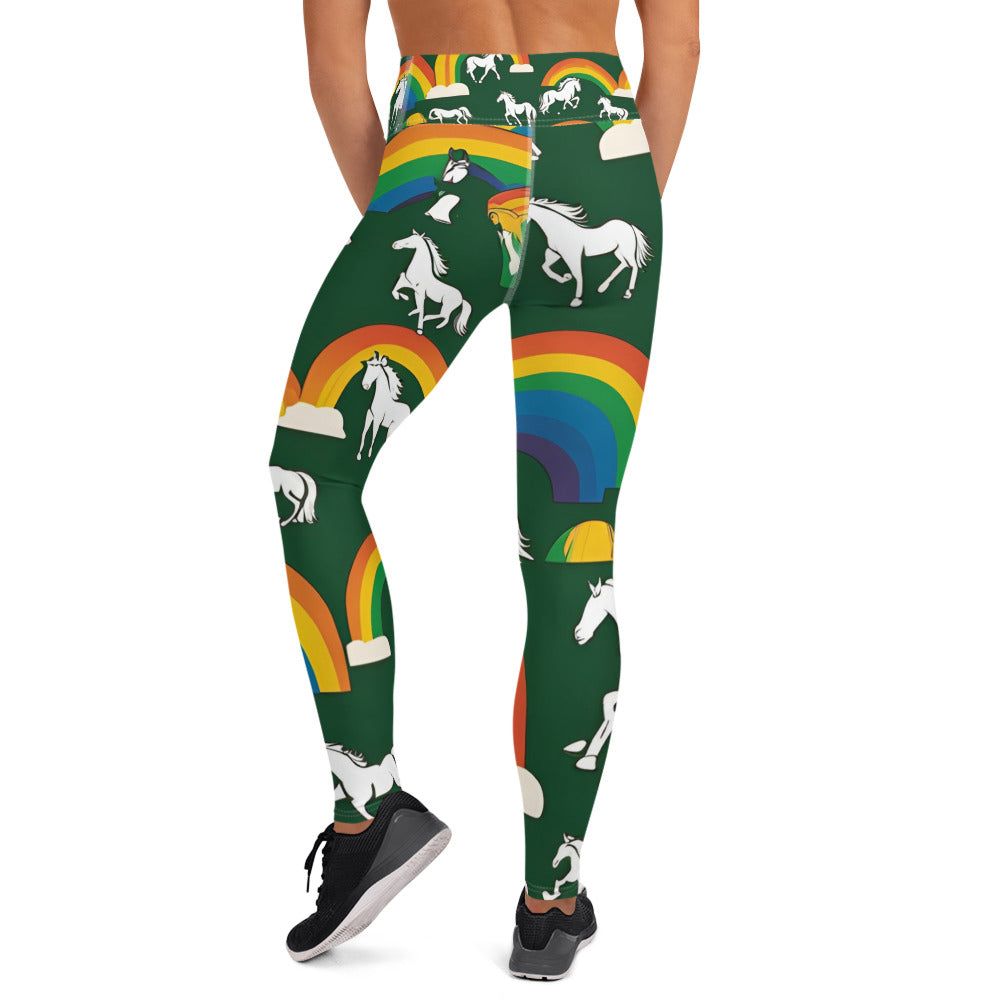 Rainbow and Unicorn Yoga Leggings