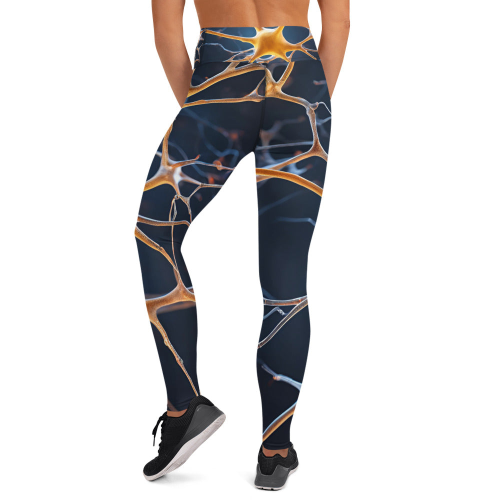 Neural Patterned Yoga Leggings