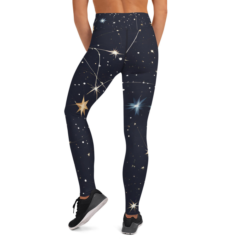 Space Design Yoga Leggings