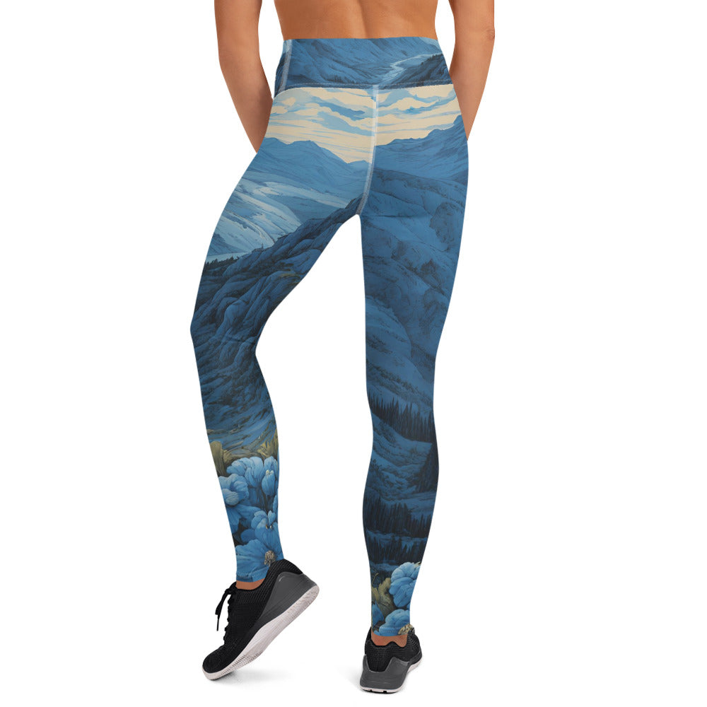 Mountain Scene Yoga Leggings