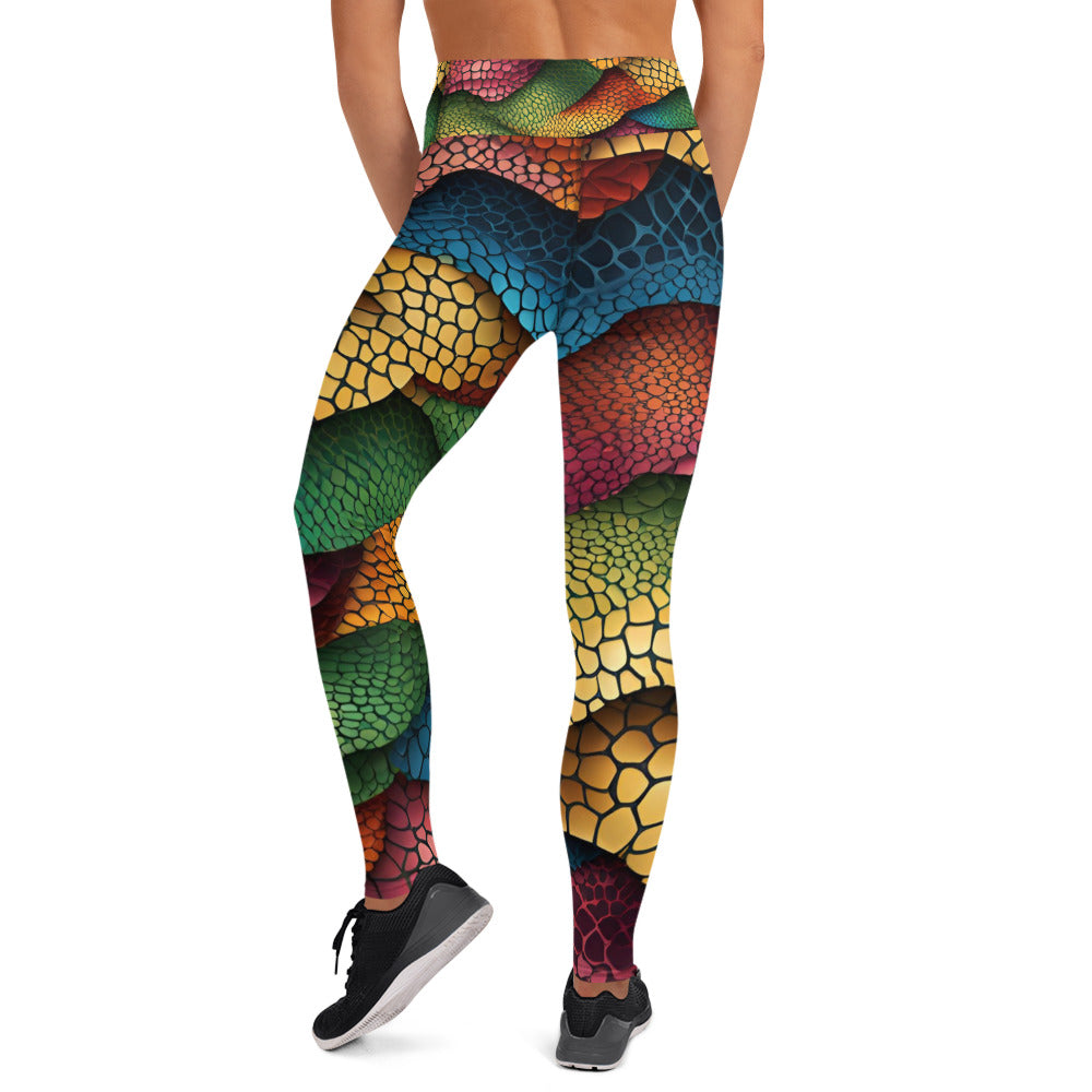 Snake Scale Yoga Leggings