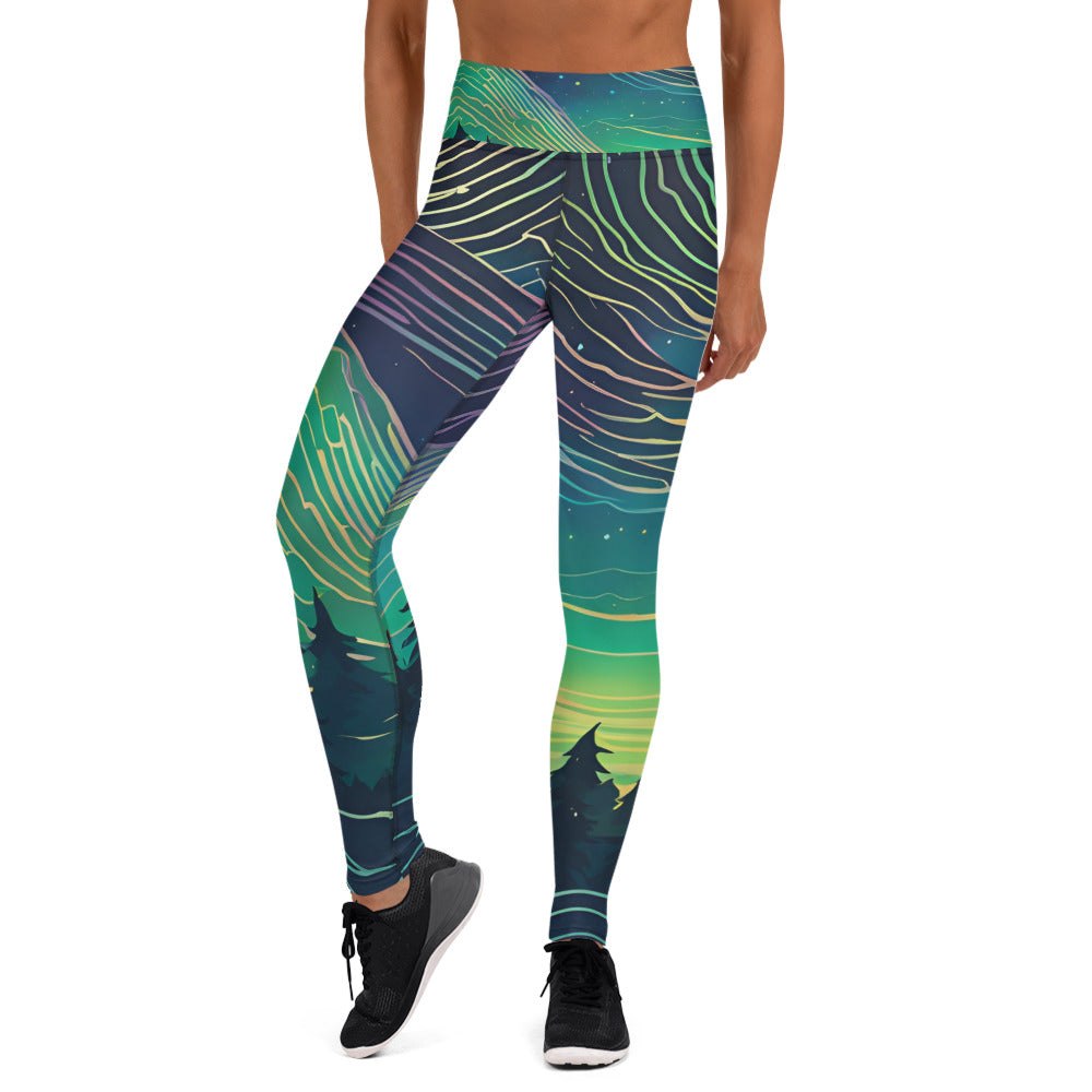 Aurora Borealis Yoga Leggings