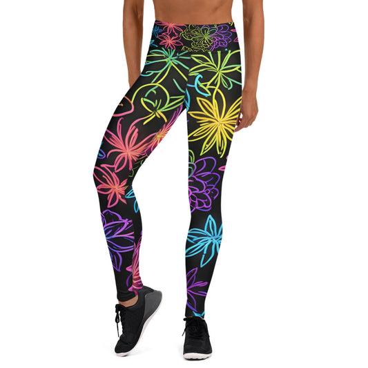 Electric Color Yoga Leggings