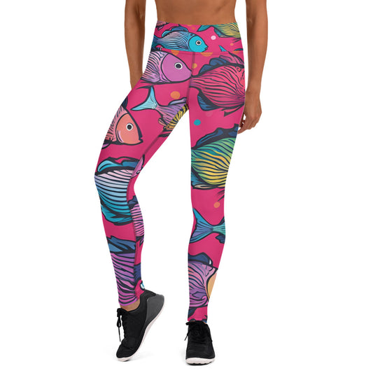 Fish Pattern Yoga Leggings