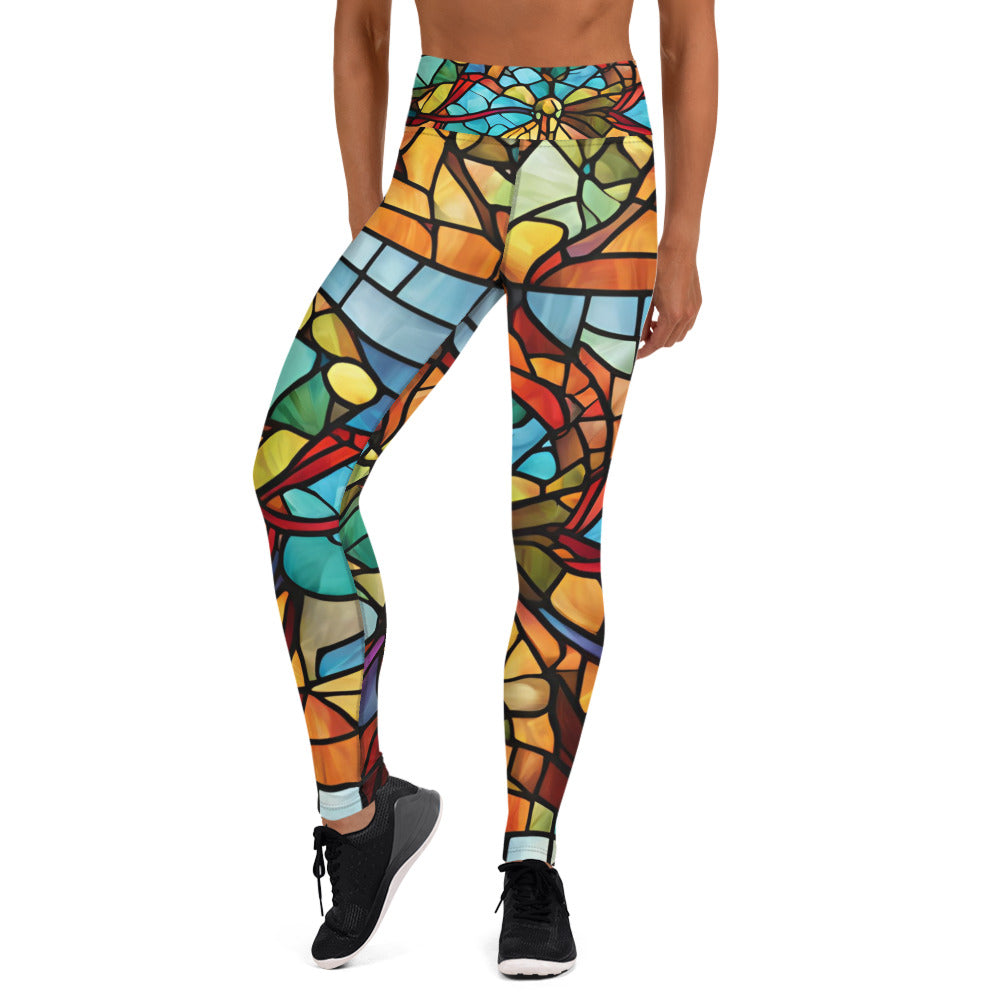 Stained Glass Yoga Leggings