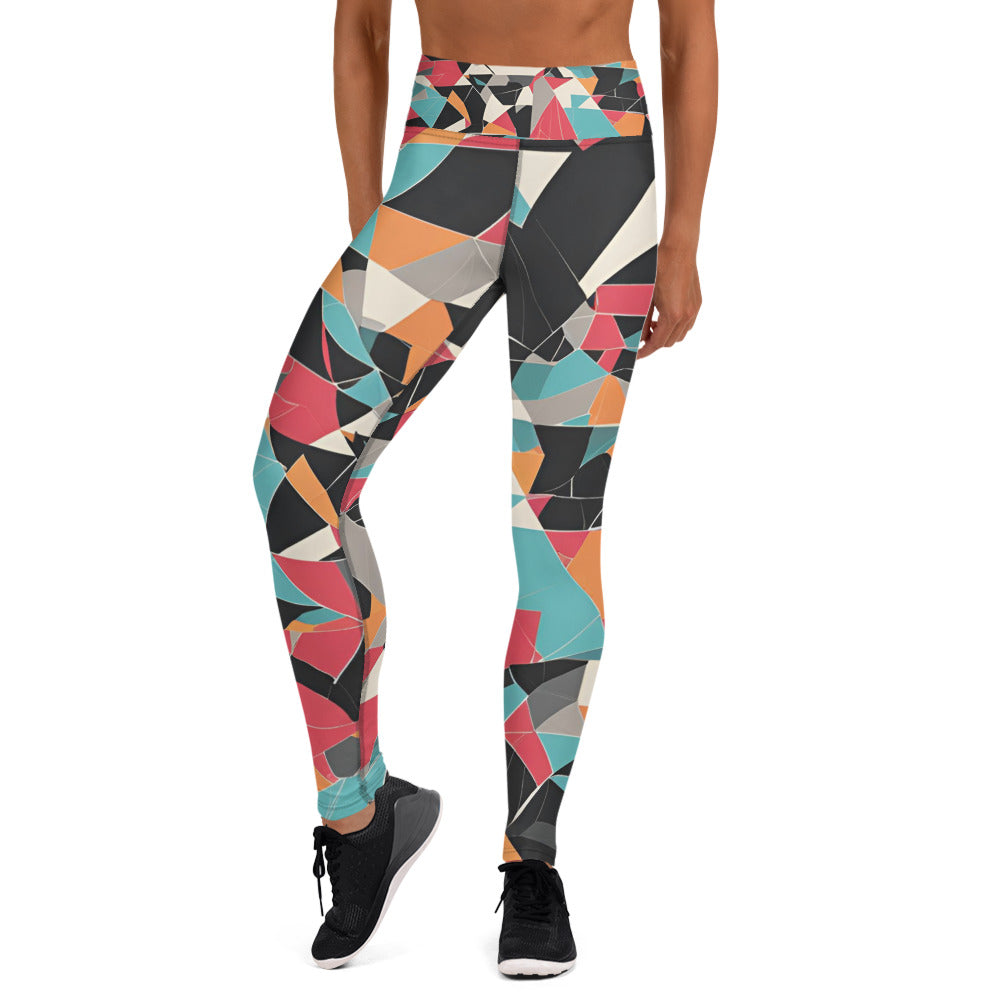 Fractal Pattern Yoga Leggings