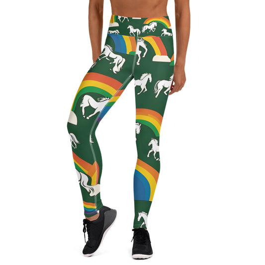 Rainbow and Unicorn Yoga Leggings