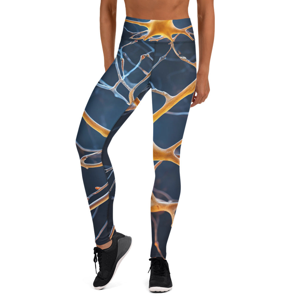 Neural Patterned Yoga Leggings