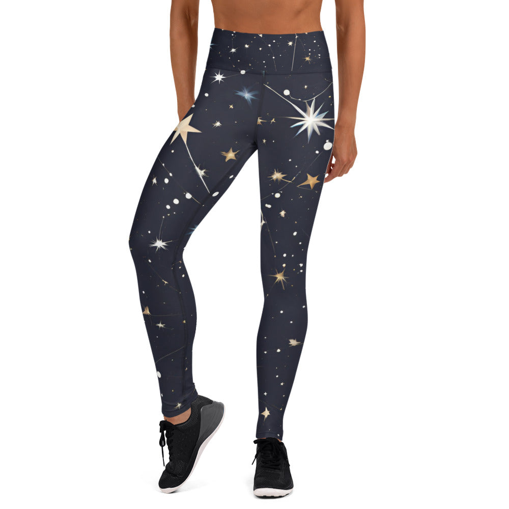 Space Design Yoga Leggings