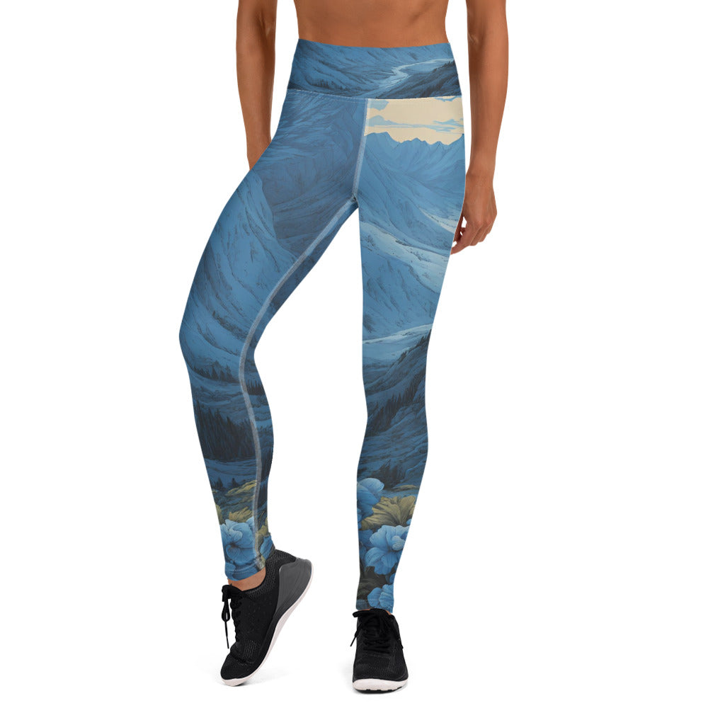 Mountain Scene Yoga Leggings