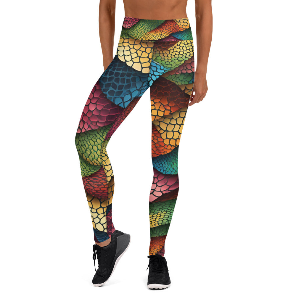 Snake Scale Yoga Leggings