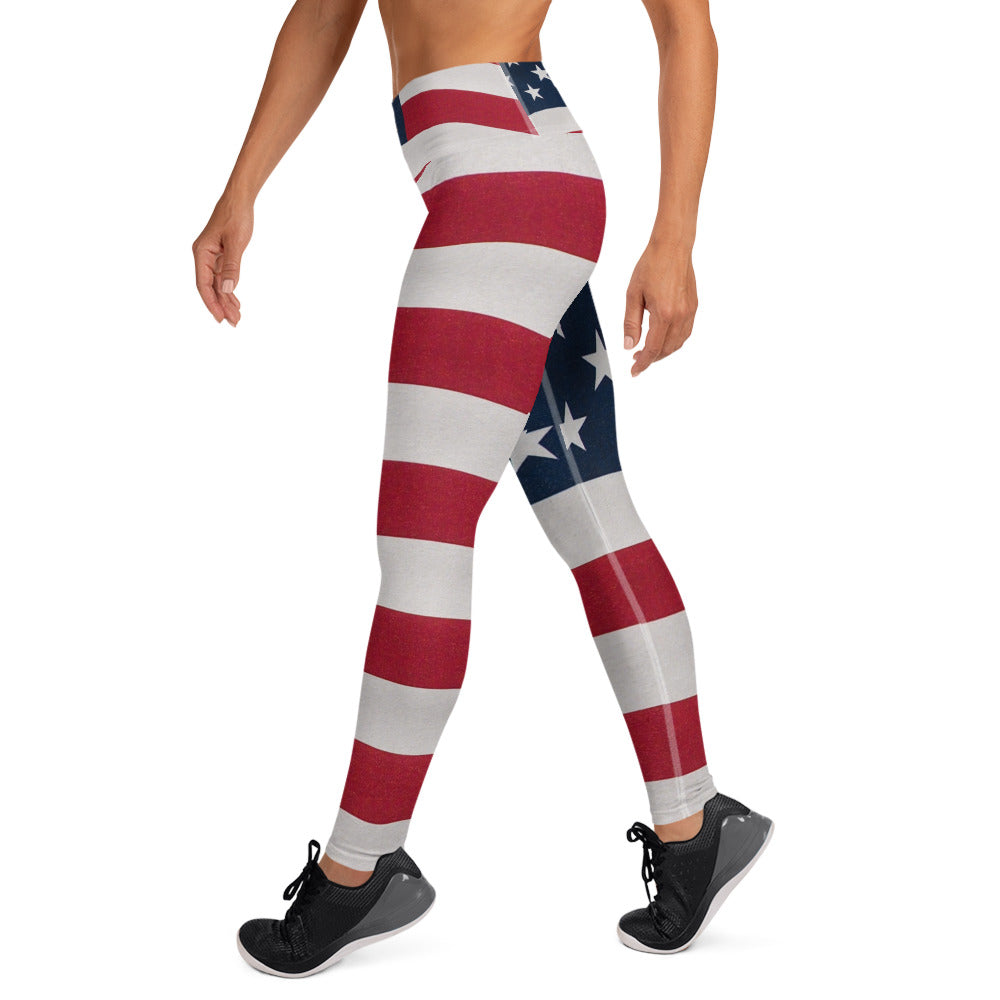 American Flag Yoga Leggings