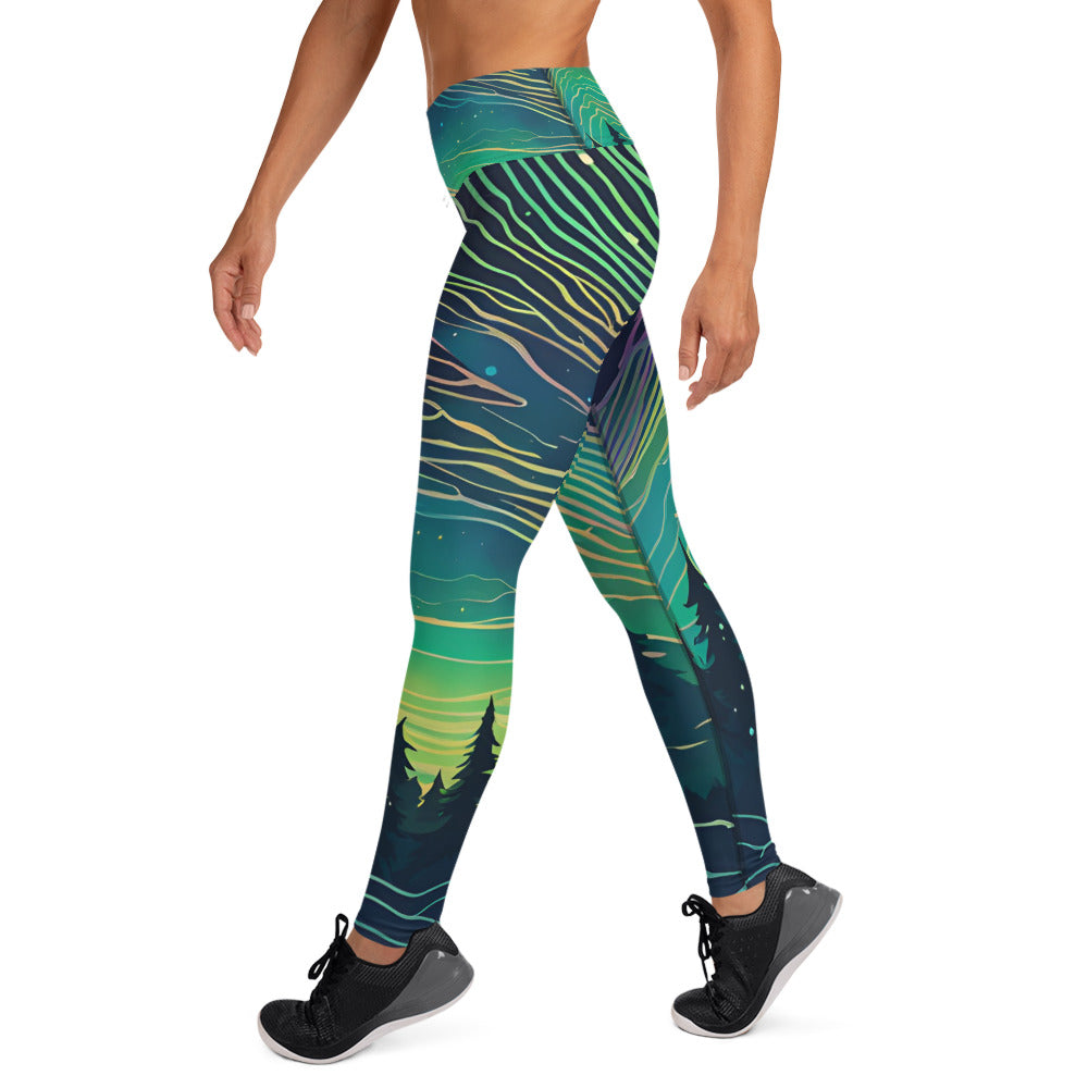 Aurora Borealis Yoga Leggings