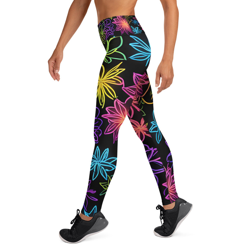 Electric Color Yoga Leggings