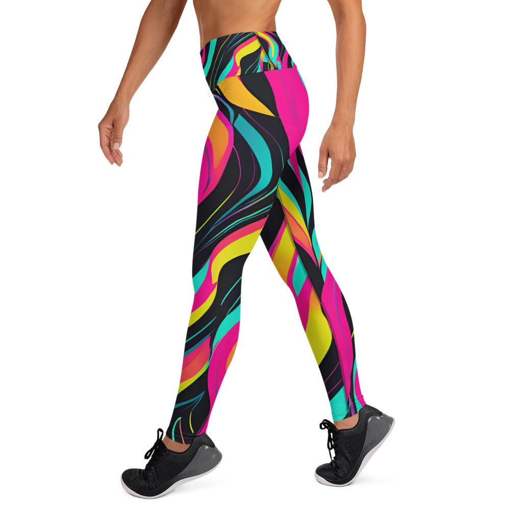 Warm Neon Colored Yoga Leggings