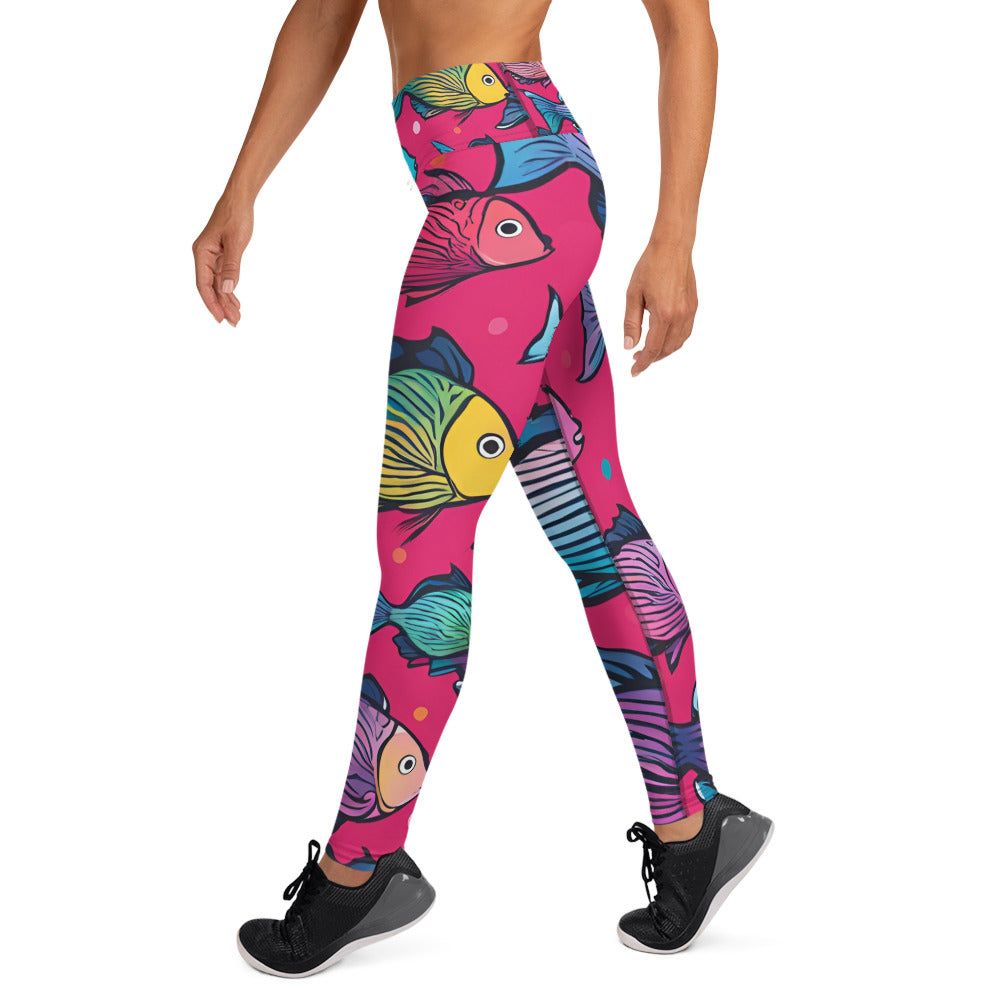 Fish Pattern Yoga Leggings