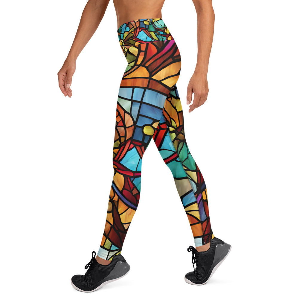 Stained Glass Yoga Leggings