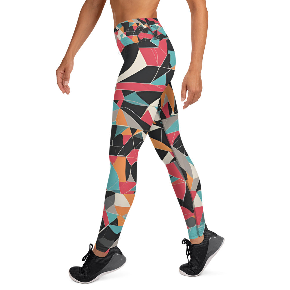 Fractal Pattern Yoga Leggings