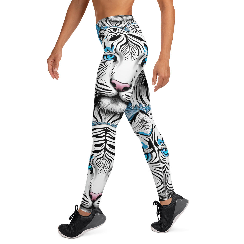 White Tiger Yoga Leggings