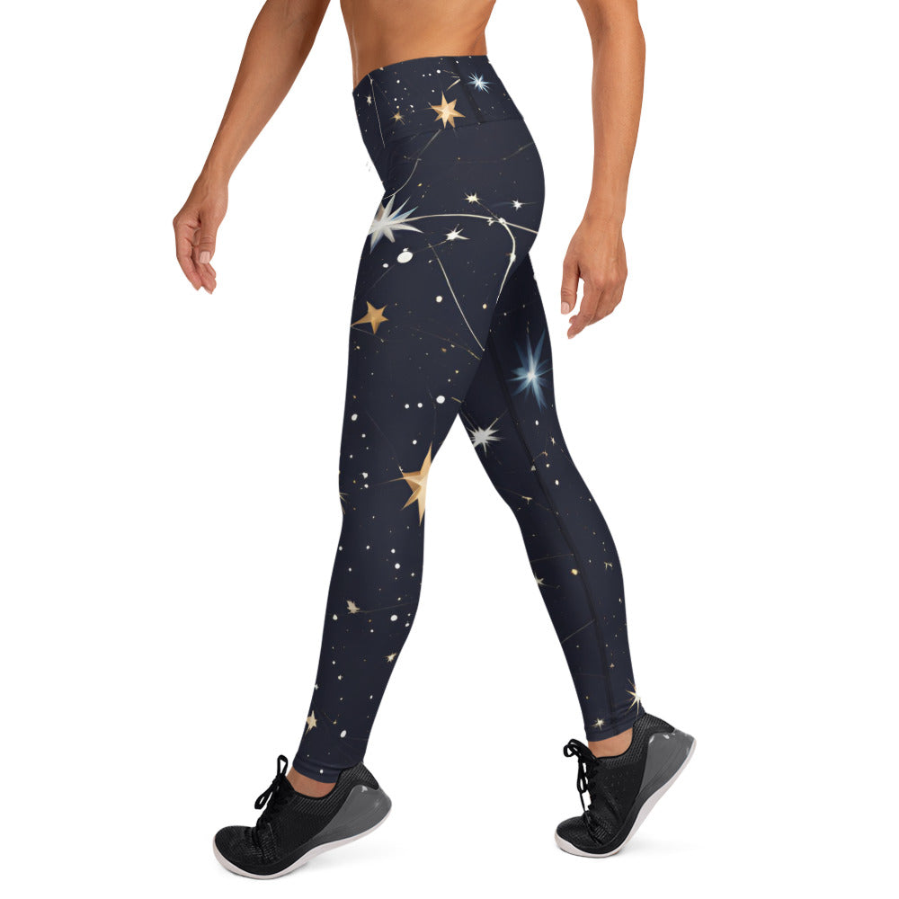 Space Design Yoga Leggings