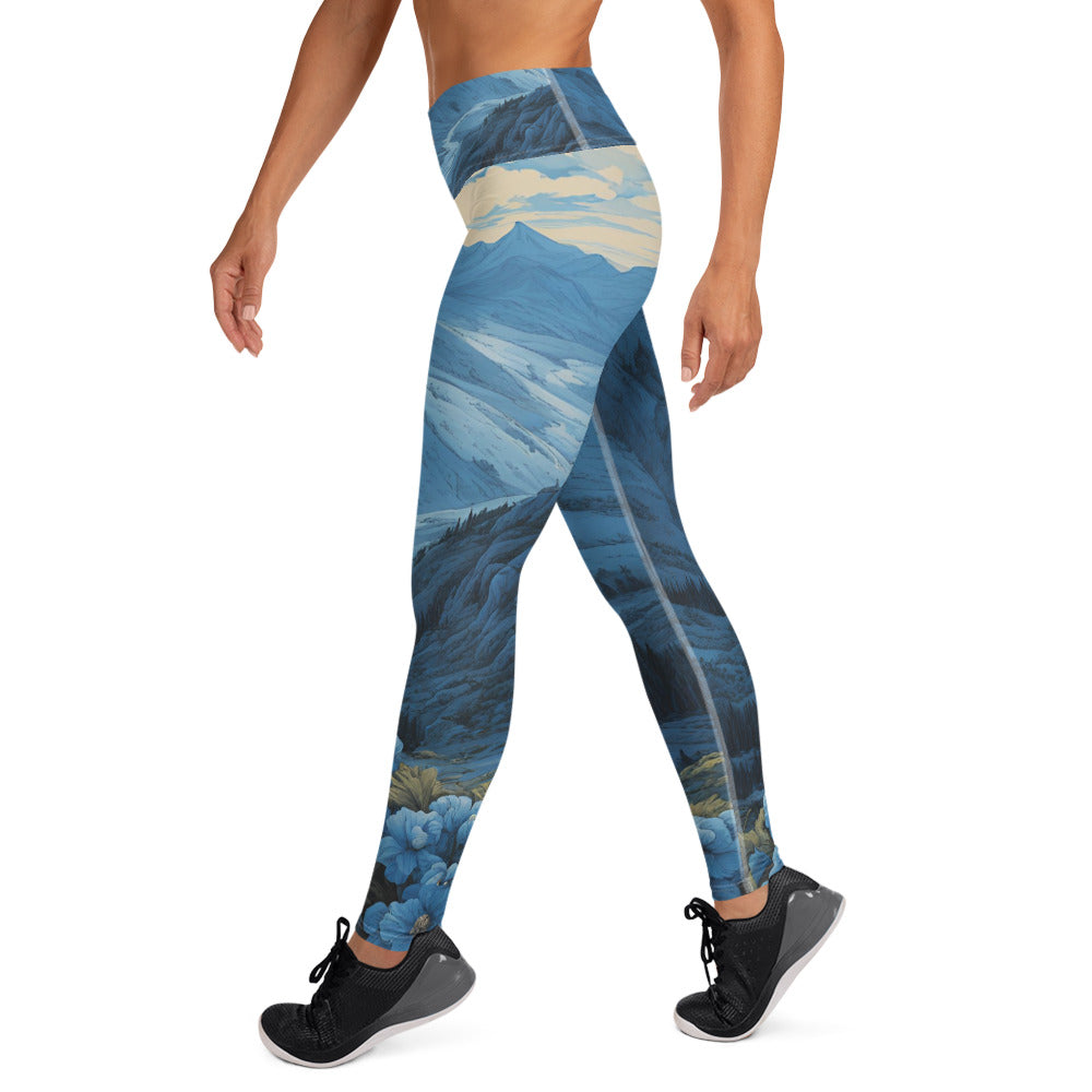 Mountain Scene Yoga Leggings