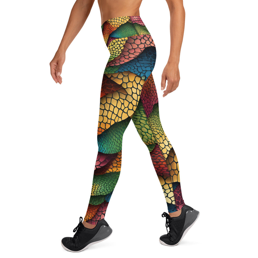 Snake Scale Yoga Leggings