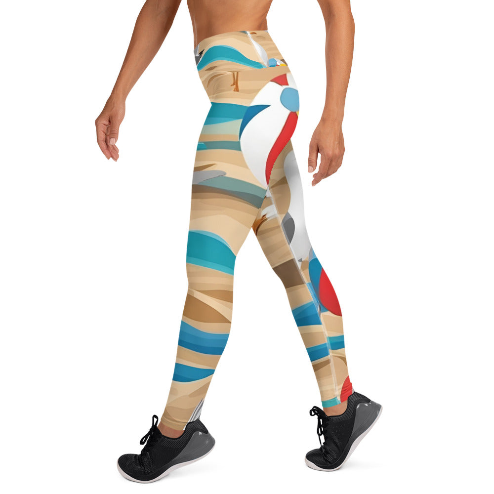 Beach themed Yoga Leggings