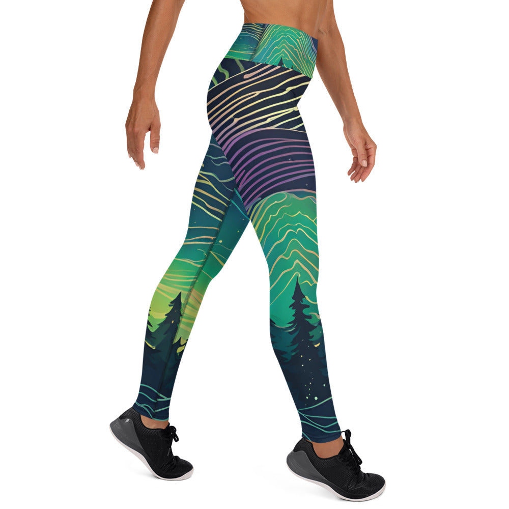 Aurora Borealis Yoga Leggings