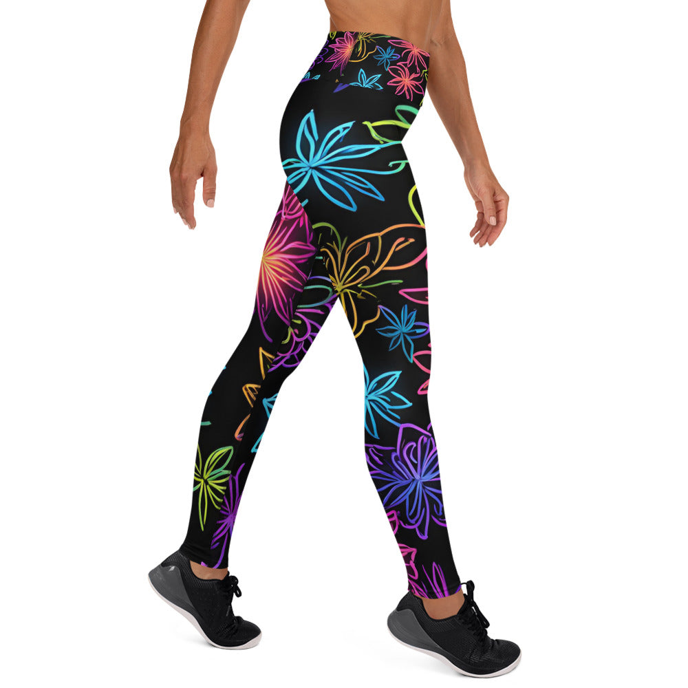 Electric Color Yoga Leggings