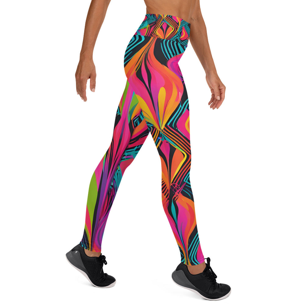 Funky Retro Yoga Leggings