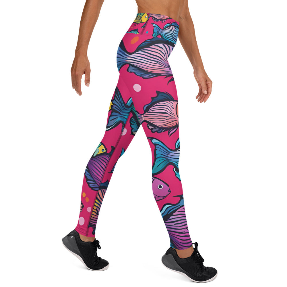 Fish Pattern Yoga Leggings