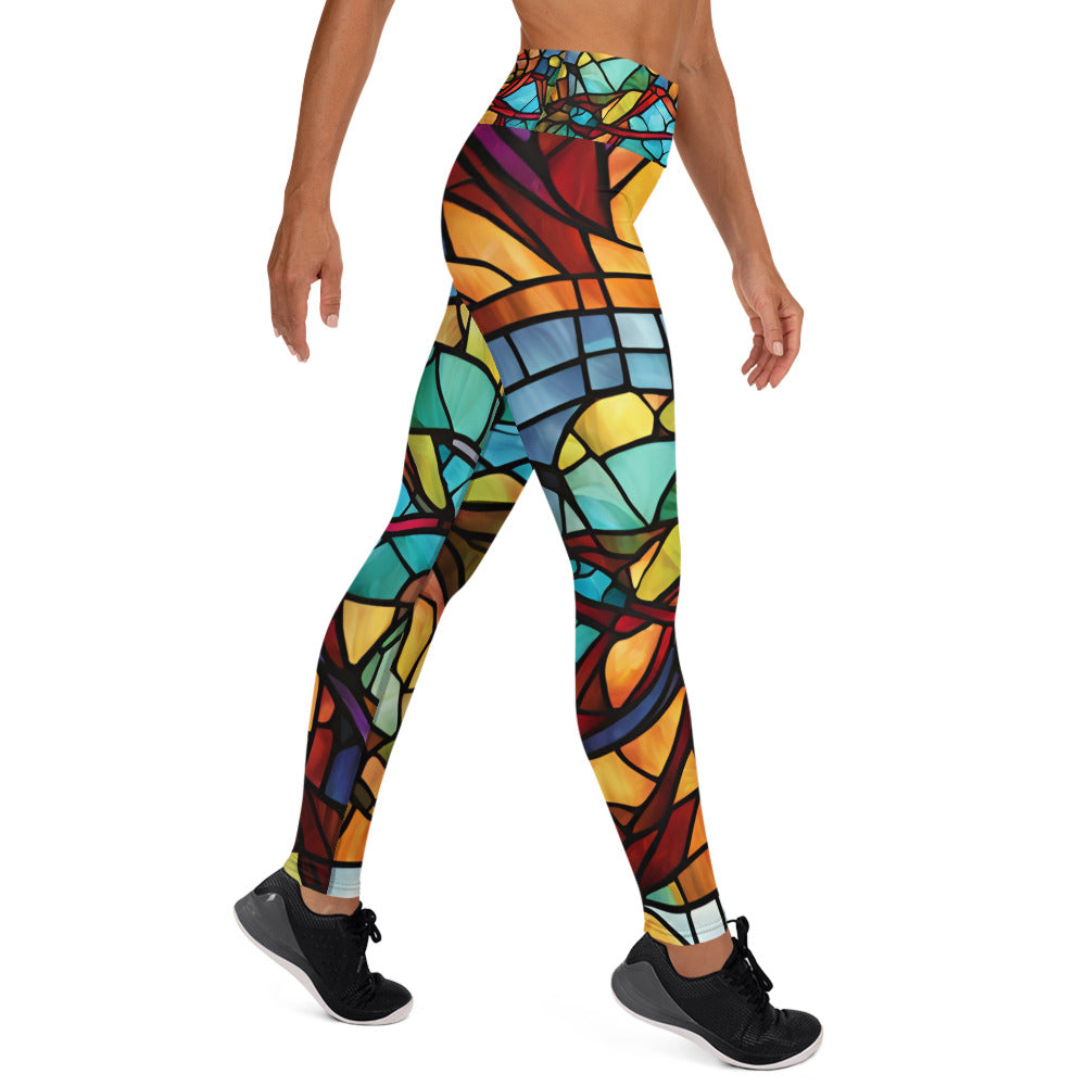 Stained Glass Yoga Leggings