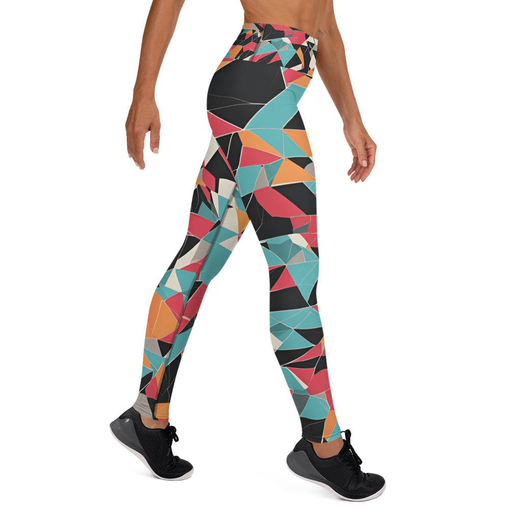 Fractal Pattern Yoga Leggings