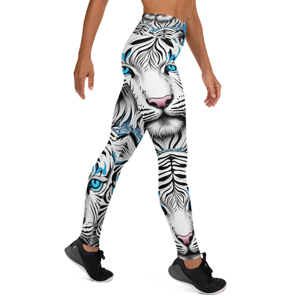 White Tiger Yoga Leggings