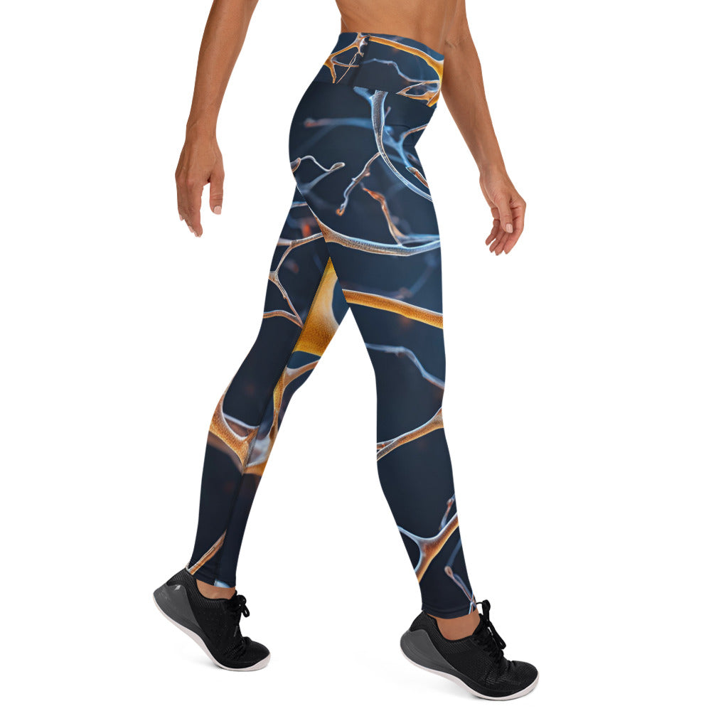 Neural Patterned Yoga Leggings