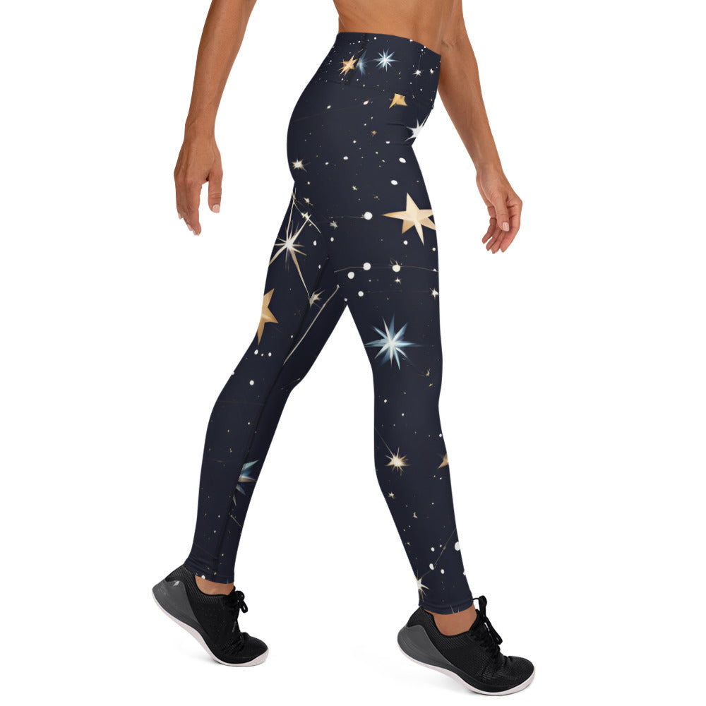 Space Design Yoga Leggings