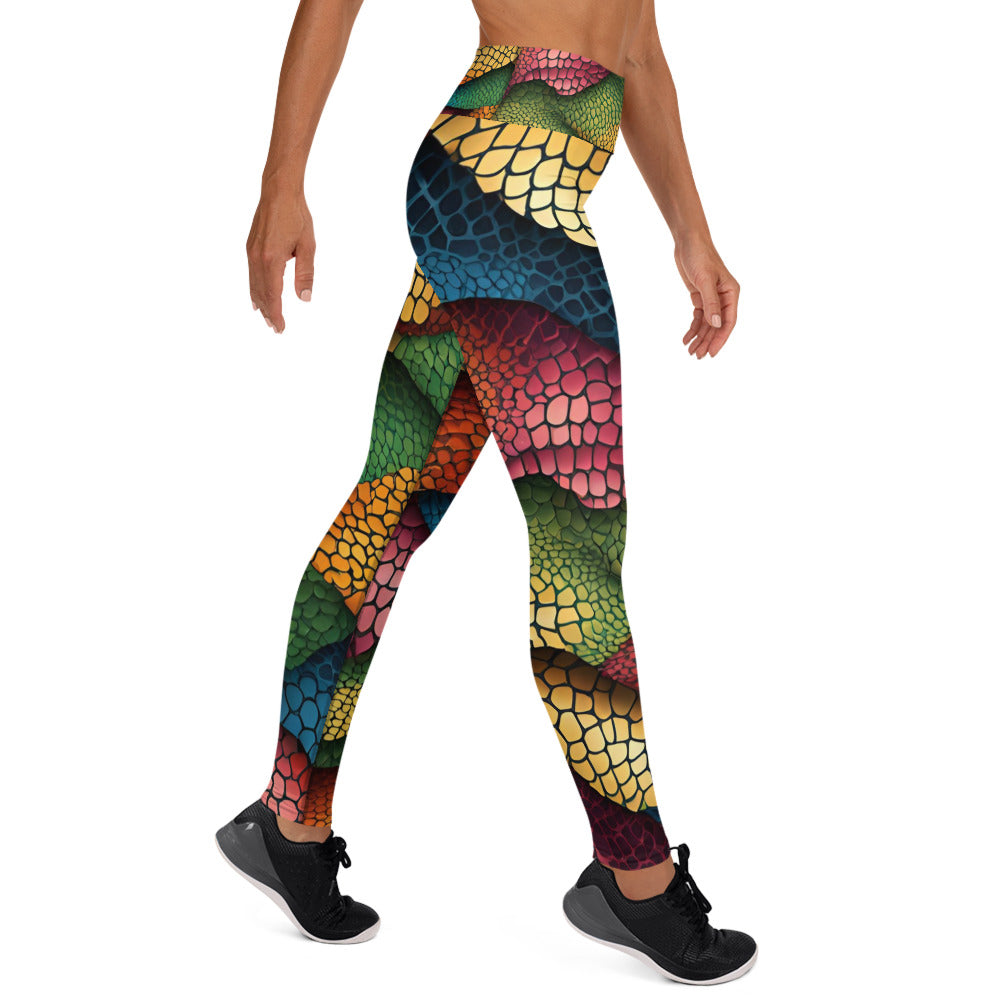 Snake Scale Yoga Leggings